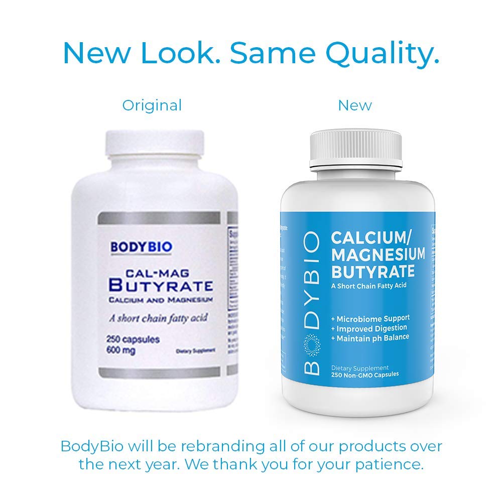 Calcium Magnesium Butyrate (250 caps) by Body Bio