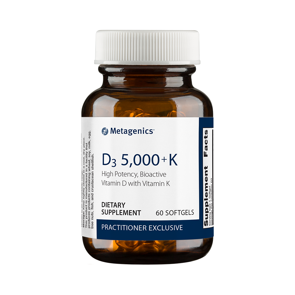 D3 5000 With K2 60 Softgels By Metagenics