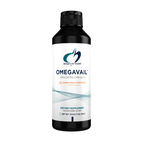 OmegAvail Smoothie Mango Peach 16oz Liquid By Designs For Health 