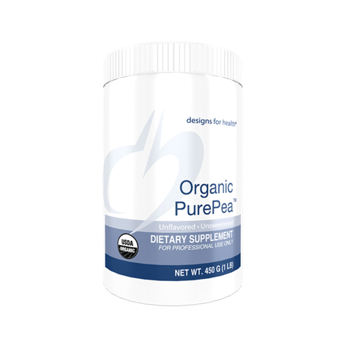 Organic PurePea Unflavored Unsweetened 450g Powder By Designs For 