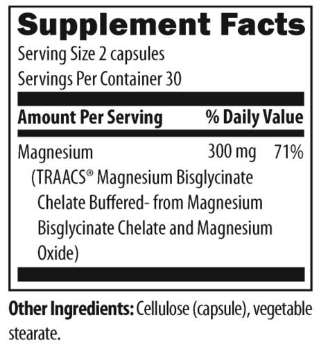 Magnesium Buffered Chelate 60 Caps By Designs For Health Institute 